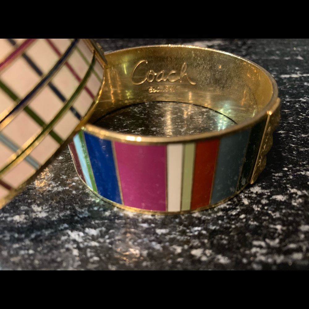 1of3 Coach Enameled lmtd edition bangle bracelet - Picture 2 of 4